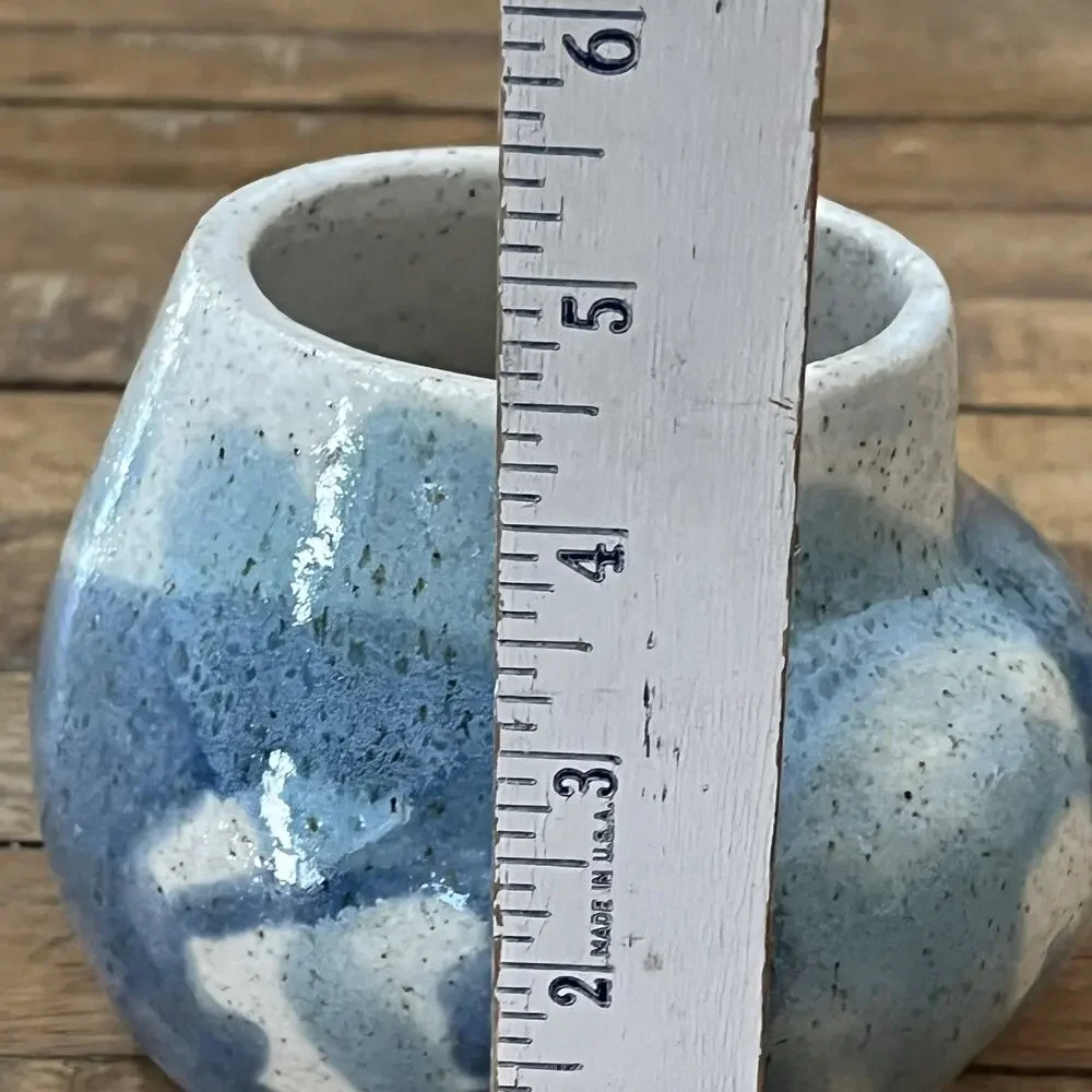 Studio Art Pottery Stoneware Vase 4.5